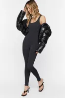 Women's Fitted Tank Jumpsuit Black