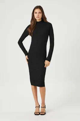 Women's Jacquard Geo Midi Dress