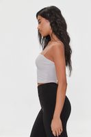 Women's Fitted Cropped Cami in Neutral Grey Medium