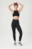 Women's Seamless Longline Bralette in Black Medium