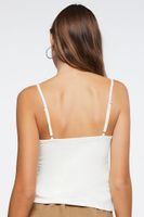 Women's Seamed Fitted Cami in Vanilla Large