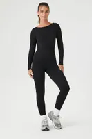 Women's Active Seamless Scoop-Back Jumpsuit Black