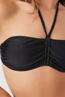 Women's Ruched Halter Bikini Top
