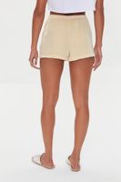 Women's Chambray Drawstring Shorts in Cream Small