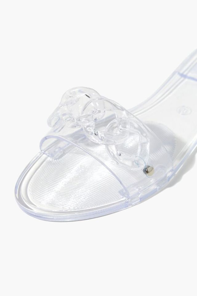 Bundle of 2 Slide Sandals • Clear Jelly & Rainbow... - Depop