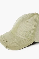 Distressed Baseball Cap in Sage