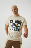 Men Badtz-Maru Soccer Graphic Tee in Taupe Medium