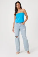 Women's Ponte Knit Tube Top in Marina Medium