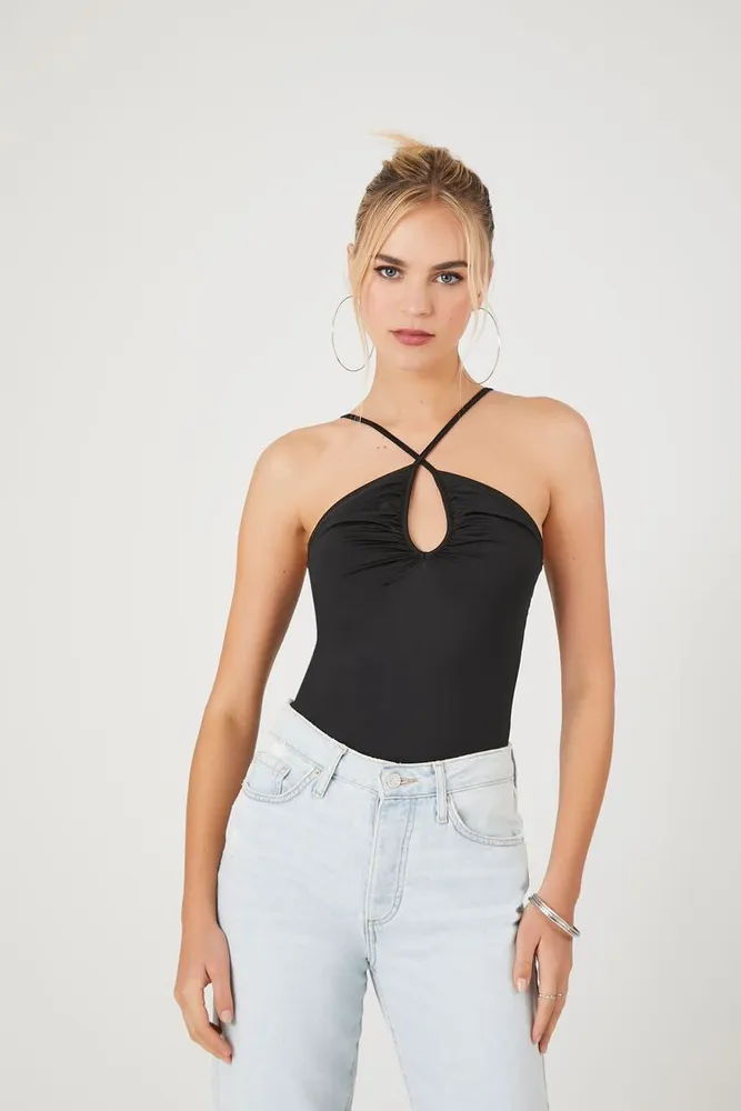 Women's Versatile Cami Bodysuit in Black Medium