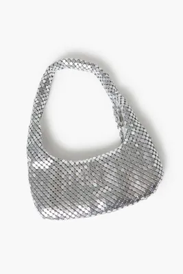 Women's Chainmail Shoulder Bag in Silver
