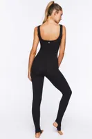 Women's Active Sleeveless Stirrup Jumpsuit in Black, XS