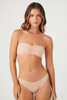 Women's Bikini Mid-Rise Panties Almond