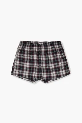 Men Men Plaid Boxer Shorts in Blue, XL