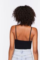 Women's Seamless Ribbed Bodysuit in Black Medium