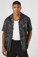 Men Paint Splatter Shirt