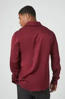 Men Satin Long-Sleeve Shirt