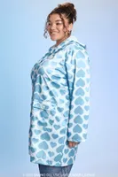 Women's Hello Kitty Rain Jacket Light Blue,