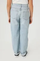 Girls Recycled Cotton Jeans (Kids) in Light Denim, 9/10