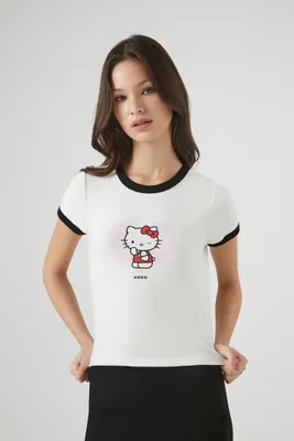 Women's Hello Kitty Ringer Baby T-Shirt