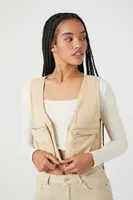 Women's Cropped Cargo Vest