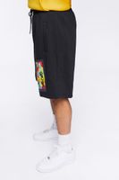 Men Reason Ol Dirty Bastard Graphic Shorts in Black Large