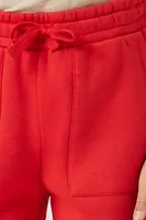 Girls Fleece Straight-Leg Pants (Kids) in Red, 13/14