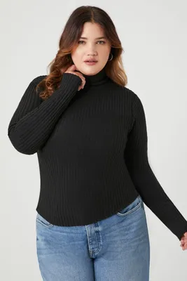 Women's Ribbed Turtleneck Top