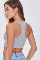 Women's Seamless Split-Neck Bralette in Heather Grey Medium