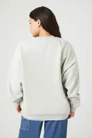 Women's BRKLYN NYC Graphic Pullover in Heather Grey Large