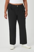 Women's Trouser Ankle Pants in Black, 1X