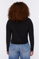 Women's Slinky Turtleneck Top in Black, 0X