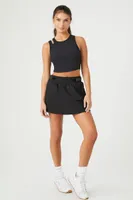 Women's Active High-Rise A-Line Skort in Black Medium