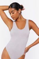 Women's Seamless Tank Bodysuit in Silver, M/L