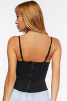 Women's Sweetheart Bustier Cami Black