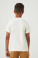 Kids Henley Top (Girls + Boys) Cream,