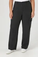 Women's Cargo Pants in Black, 0X