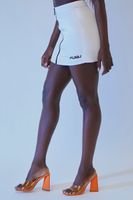 Women's FUBU Graphic Mini Skirt in White/Black Small