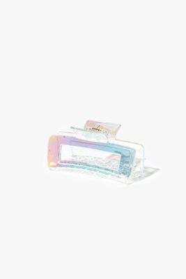 Iridescent Claw Hair Clip in Clear