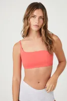 Women's One-Shoulder Bralette in Cayenne Medium