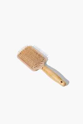 Wooden Ball-Tip Hair Brush in Nude