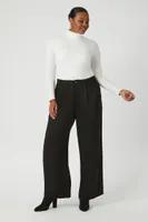 Women's Wide-Leg Trouser Pants