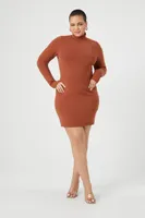 Women's Turtleneck Mini Sweater Dress