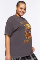 Women's Sublime Graphic T-Shirt in Charcoal, 0X