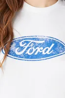 Women's Ford Mustang Graphic T-Shirt in White, M/L