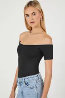 Women's Reversible Off-the-Shoulder Bodysuit