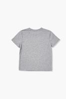 Kids Organically Grown Cotton T-Shirt (Girls +Boys) in Heather Grey, 9/10