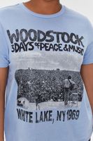 Women's Woodstock Graphic T-Shirt in Blue, 1X