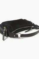 Women's Pocket Shoulder Bag in Black