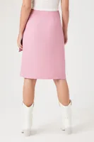 Women's Wrap Tulip-Hem Tie Skirt in Light Pink, XS