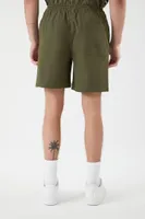 Men Vented-Hem Drawstring Shorts